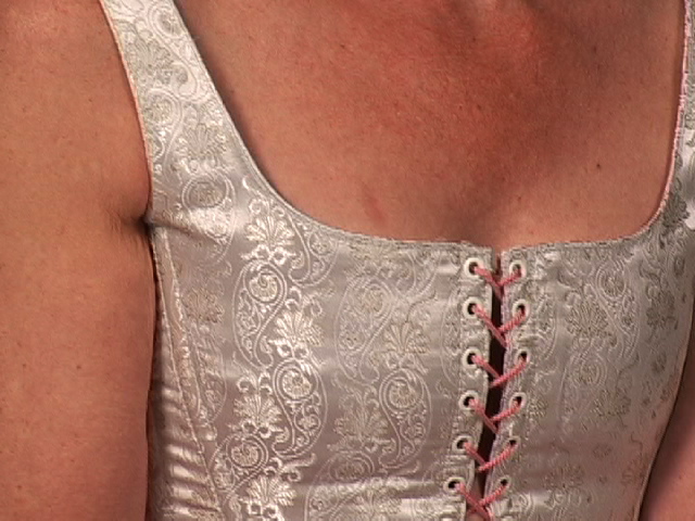 Joanna Frueh, <em>The Performance of Pink</em>, 2004<br />Photo from video by Jeff Griffin