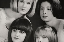 Portrait of the Sugarhill Four, c. 1964. Clockwise from bottom left: Joanna Frueh, Sharon O'Melia, Deborah Rubin, Suzanne Dienner